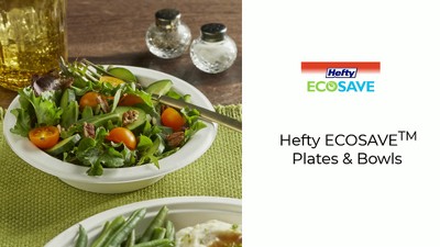 Hefty - Hefty, EcoSave - 100% Compostable 8.75 in. Plates (22