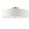 Livex Lighting Meridian 5 - Light Semi-Flush Mount in  Satin Brass - 2 of 2
