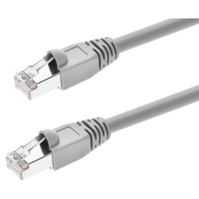 Monoprice Cat5e Ethernet Patch Cable - 3 Feet - Gray | Network Internet Cord - RJ45, Stranded, 350Mhz, STP, Pure Bare Copper Wire, 24AWG