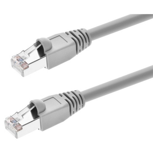 Monoprice Cat5e Ethernet Patch Cable - 3 Feet - Gray | Network Internet Cord - RJ45, Stranded, 350Mhz, STP, Pure Bare Copper Wire, 24AWG - image 1 of 4