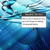 Acoinel 3 Pcs Butterfly and Moon Lightwight Ultra Soft Comforter Set with 2 Pillowcases, TWIN, Blue - 4 of 4