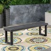 MOEPISY Outdoor Acacia Wood Dining Bench - 3 of 4