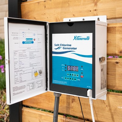 Pool Chlorine Generator System 40k Gallon Capacity Pool Salt Cell Flow Switch, 2 of 7