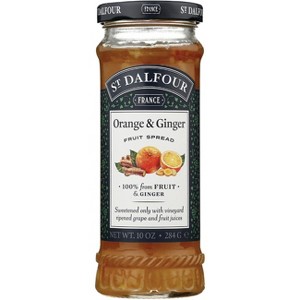 St. Dalfour Fruit Spread - Ginger & Orange 10 oz Jar. - 1 of 2