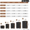 Wooakway Luggage Sets 7 Piece Hard Shell Carry on Suitcase with Spinner Wheels and TSA Lock - 2 of 4