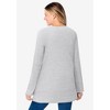 Woman Within Waffle Thermal Sweatshirt - 3 of 4