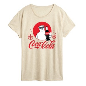 Women's - Coca-Cola - Polar Bear Circle Short Sleeve Graphic T-Shirt - 1 of 4
