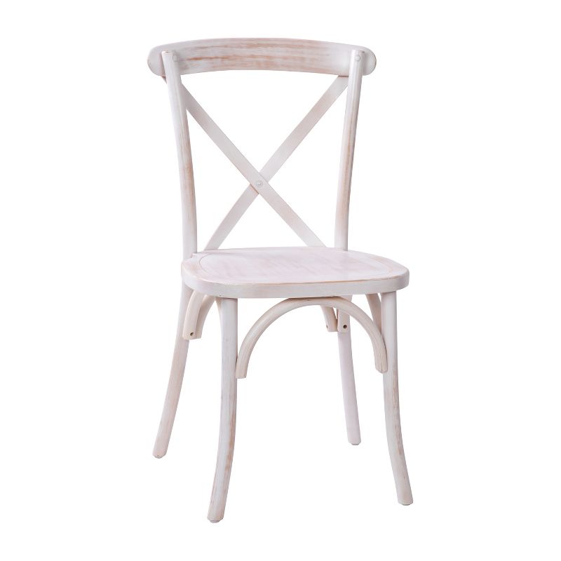 Merrick Lane Bardstown X-Back Bistro Style Wooden High Back Dining Chair, 1 of 13