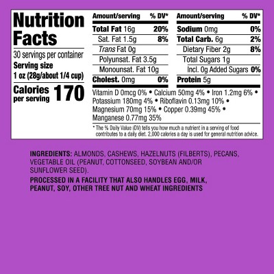 Unsalted Roasted Mixed Nuts - 30oz - Good & Gather™
