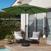 Best Choice Products 10ft Outdoor Steel Market Patio Umbrella w/ Crank, Tilt Push Button, 6 Ribs - 3 of 4