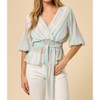 Women's Blouse With Smocked Waist - Saints & Hearts - 4 of 4