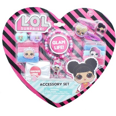 H.E.R. Accessories, Ltd. LOL Suprise 14 Piece Hair and Jewelry Set