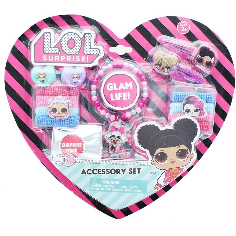 H.E.R. Accessories, Ltd. LOL Suprise 14 Piece Hair and Jewelry Set, 1 of 3