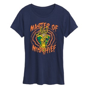 Women's - Marvel - Loki Master Of Mischief Short Sleeve Graphic T-Shirt - 1 of 4