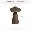 UPHA 16-Inch Round Side Table – Magnesium Oxide Mushroom Shape End Table for Indoor & Outdoor Use - 3 of 4