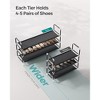 SONGMICS Shoe Rack with Shelves for Closet Entryway Shoe Organizer,Easy to Assemble Metal Shoe Storage Shelf,Black - 4 of 4