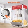 VEVOR Popcorn Maker, 1615W Popcorn Popper Machine, 16 Oz Kettle Large Capacity Countertop Popcorn Maker with Tempered Glass, Red - 3 of 4