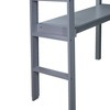 NicBex Twin Size Loft Bed with Built-in Desk,Sturdy Rubber Wood Bunk Bed with Safety Rails & Ladder,High Loft Bed for Teens,Adults - 4 of 4