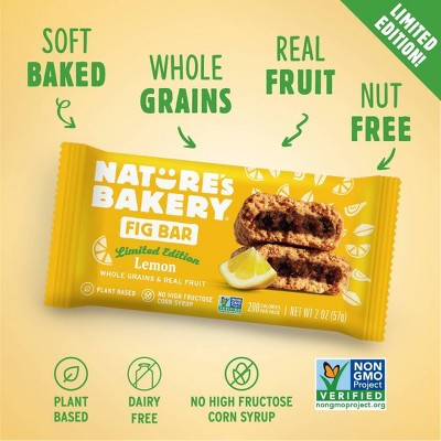 Nature's Bakery Lemon Fig Snack Bars 12oz/6ct