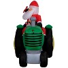 Gemmy Christmas Airblown Inflatable John Deere Tractor w/Santa Scene Deere, 5.5 ft Tall - 4 of 4
