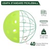 Unique Bargains 40 Holes Outdoor Pickleball Balls for Amateurs Sport 4 Pcs - 2 of 4
