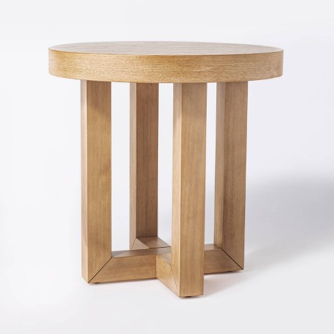 Rose Park Round Knock Down Wood End Table - Threshold™ Designed With