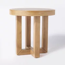 Rose Park Round Knock Down Wood End Table - Threshold™ designed with Studio McGee