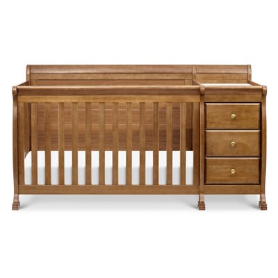 Kalani Chestnut 4-in-1 Convertible Crib with Changer