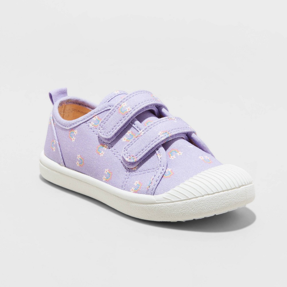 Toddler Parker Floral Print Sneakers - Cat & Jack™ Purple Multi 12T -  87843454