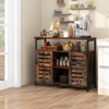 Tangkula Buffet Cabinet Kitchen Storage Cabinet with 3 Adjustable Shelves Anti-Tipping Kits & Push-To-Open Doors Industrial Sideboard for Dining Room - 3 of 4