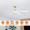 Parrot Uncle 72" Modern Integrated LED Downrod Mount LED Ceiling Fan - 4 of 4