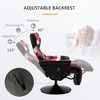 Aghana Digitals Racing Gaming Recliner: 135° Recline, 360° Swivel, Lumbar Support, Footrest, Cup Black, Red, White 32.00×32.80×43.00 in - 4 of 4