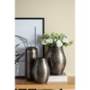 NicBex Aluminum/Ceramic Chisel Flower Vase, Muilt Sizes Short Round Metallic Decorative Vase for Tabletop, Living Room - 2 of 4