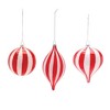 Melrose Striped Glass Ornament (Set of 6) - image 2 of 4