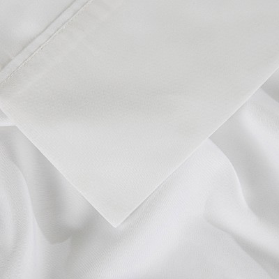 Bright White Full Size Polyester Microfiber Sheet Set