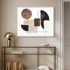 Art Remedy In Shapes and Earth Tones Modern Minimal Abstracts Framed - 2 of 4