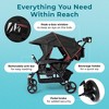 Gaggle by Foundations Odyssey 4 Seat Quad Stroller with Bench Seats, All Terrain Wheels, Easy Fold - 3 of 4