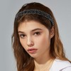 Unique Bargains Women's Beaded Hair Hoop Headband Accessories Hairband 0.43 Inch Wide 1 Pc - 2 of 4