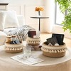 VECELO Woven Storage Basket Decorative Coiled Rope Basket Washable Woven Laundry Basket - 2 of 4