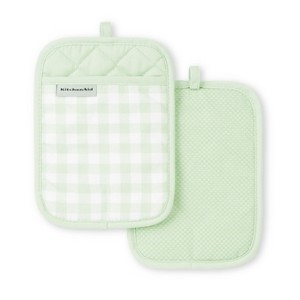 KitchenAid Gingham Pot Holder 2-Pack Set - 1 of 4