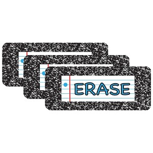 Ashley Productions® Composition Magnetic Whiteboard Eraser, 2" x 5", Pack of 3 - 1 of 2
