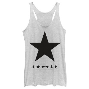 Women's David Bowie Blackstar Racerback Tank Top - 1 of 4