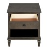 Sapphtopaz Night Stand with Drawer and Storage Space Farmhouse Side Table with Conical Solid Wood Legs, Nightstand for Bedroom, Living Room - 2 of 4