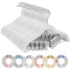 SONGMICS Baby Hangers, 30 Packs Pants Hangers with Clips, Kids Hangers with 6 Clothes Dividers, Non-Slip Children’s Clothes Hangers - 2 of 4