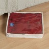 Household Essentials Canvas Sweater Bag Natural Blended: Multicolored Zippered Storage for Clothing & Sweaters - 3 of 4
