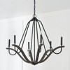 Capital Lighting Clive 6 - Light Chandelier in  Carbon Grey/BlackIron - 3 of 4