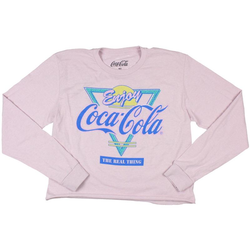 Coca-Cola Junior's Enjoy The Real Thing Long Sleeve T-Shirt Adult, 1 of 2