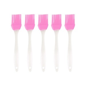 Unique Bargains Silicone Detachable Heat-Resistant Basting Sauce Tool Pastry Brush 10 Pcs - 1 of 4