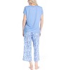 MUK LUKS Women's All Mixed Up 4 Piece Pajama Set - 3 of 4