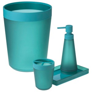 Wastebasket - Aqua - Room Essentials , Blue